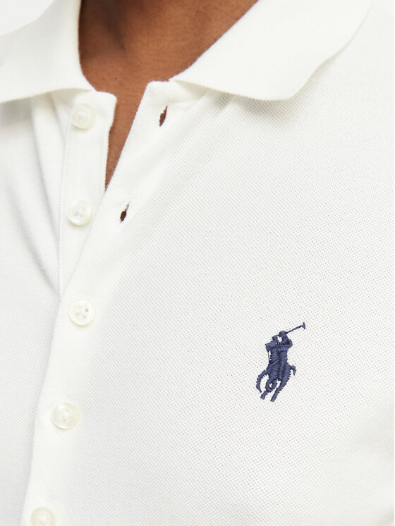 Polo Ralph Lauren Polo Ralph Lauren Každodenné šaty 211A12906001 Biela Regular Fit