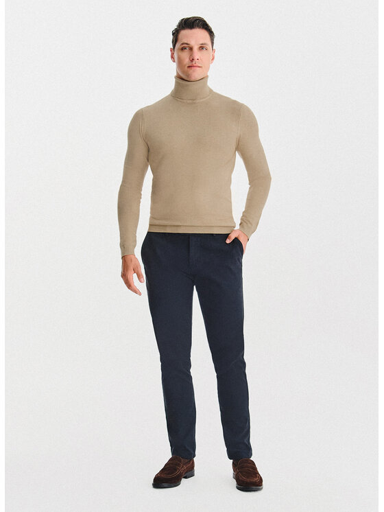 Pako Lorente Pako Lorente Sweter P25WN-2X-032 Beżowy Classic Fit