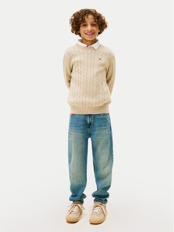 Tommy Hilfiger Tommy Hilfiger Пуловер KB0KB09753 Бежов Regular Fit