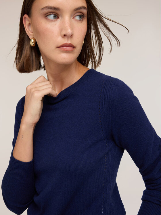 Motivi Motivi Sweter M389W004099N034 Niebieski Regular Fit