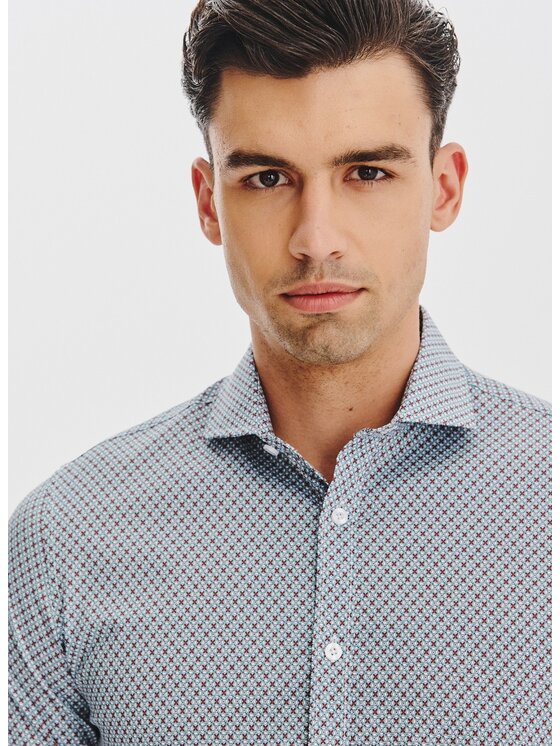 Pako Lorente Pako Lorente Koszula P25WF-1X-023 Niebieski Slim Fit