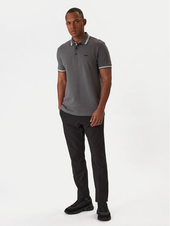 BOSS BOSS Pólóing Paddy 50469055 Szürke Regular Fit