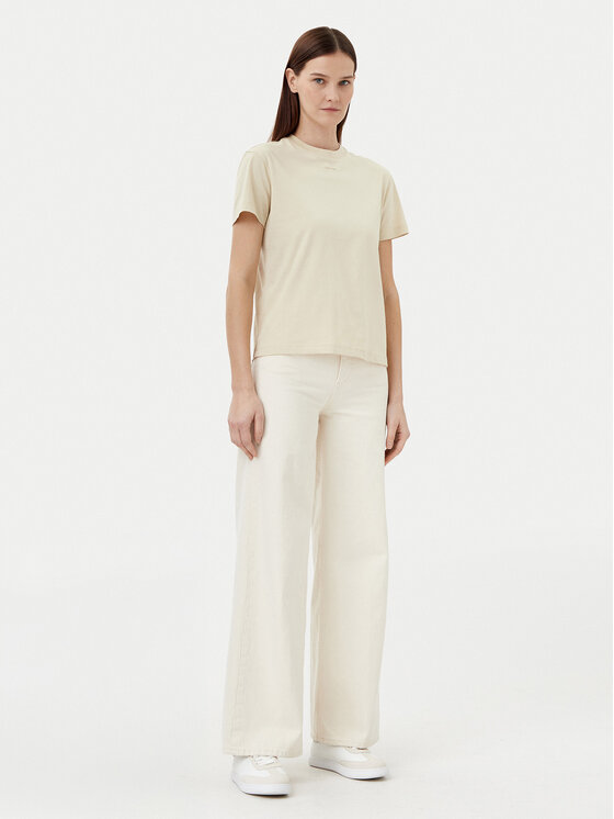 Calvin Klein Calvin Klein Tričko Nano Logo K20K207519 Béžová Regular Fit