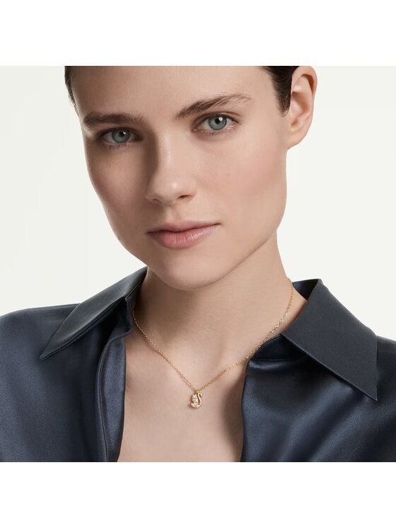 Swarovski Swarovski Naszyjnik Swan 5754626 Złoty