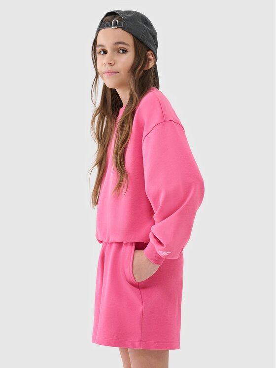 4F 4F Pantaloncini 4FJWSS25TSHOF470-54S Rosa Oversize