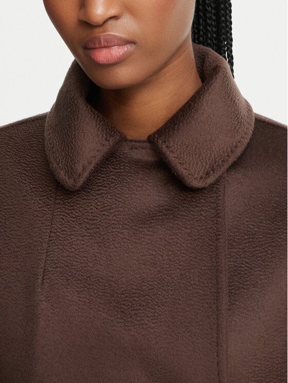 Weekend Max Mara Weekend Max Mara Palton de lână Resina 2625016102 Maro închis Regular Fit