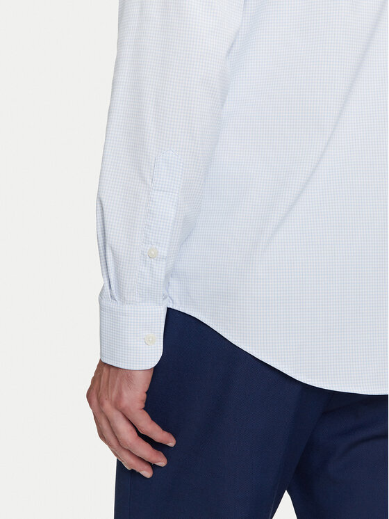 Tommy Hilfiger Tommy Hilfiger Koszula Performance MW0MW39419 Błękitny Regular Fit