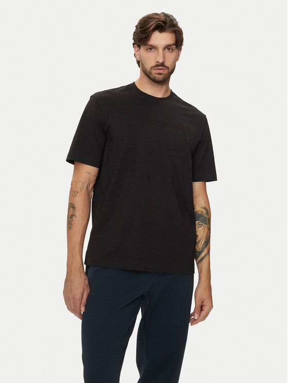 Armani Exchange Tričko 6DZTLN ZJ9JZ 1200 Čierna Regular Fit