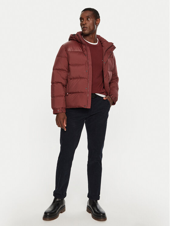 Tommy Hilfiger Tommy Hilfiger Kurtka puchowa MW0MW36569 Bordowy Regular Fit