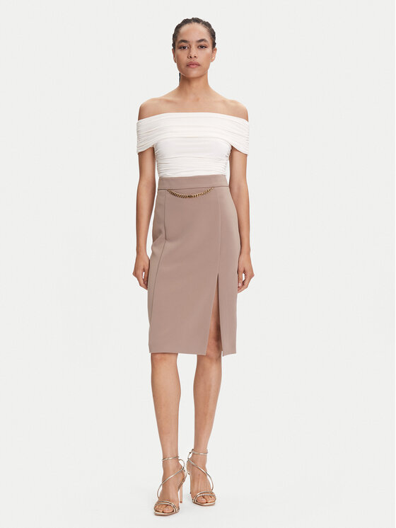 Marciano Guess Marciano Guess Midi szoknya 5YGD07 7357A Bézs Regular Fit