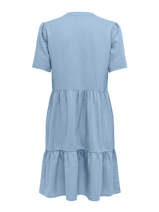 ONLY ONLY Sukienka letnia Tiri-Caro 15310970 Błękitny Regular Fit