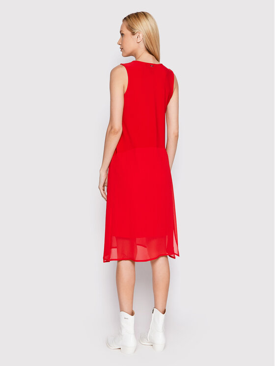 DKNY DKNY Sukienka letnia P22DAEJR Czerwony Regular Fit