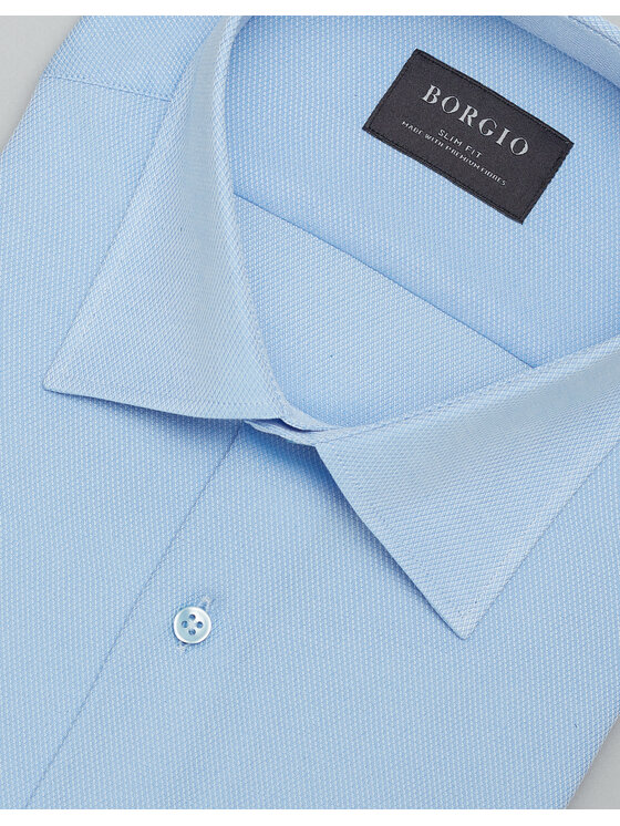 Borgio Borgio Koszula fabrizia Niebieski Slim Fit