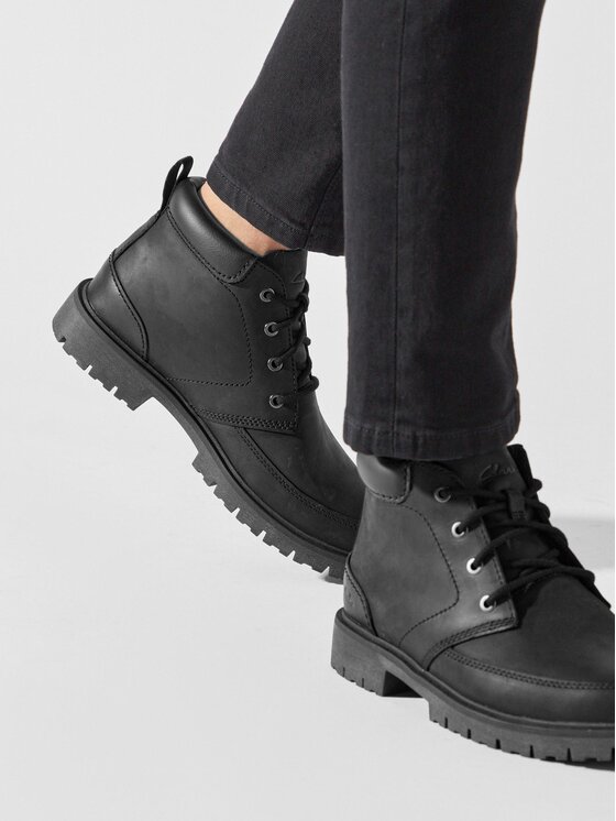 Clarks Clarks Planinarske cipele Rossdale Mid 261734547 Crna