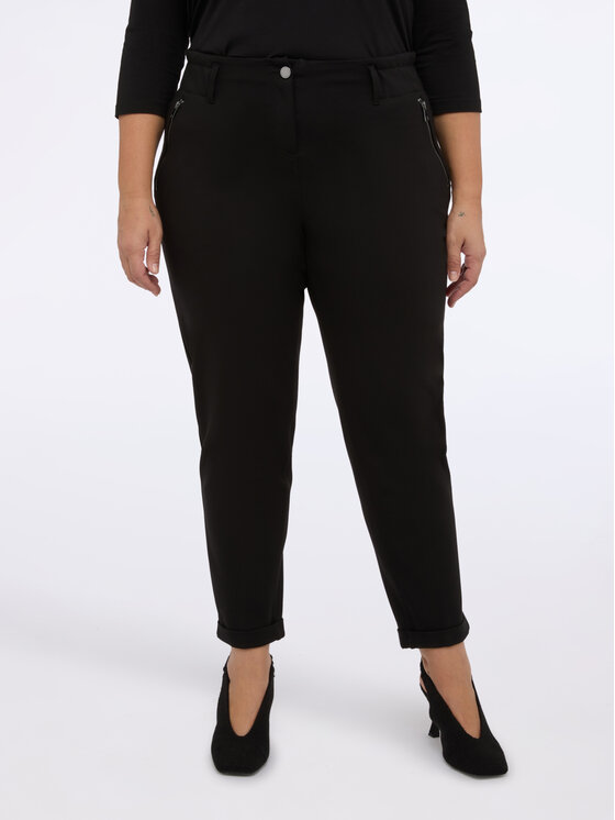 Fiorella Rubino Fiorella Rubino Pantaloni di tessuto P711L002237N033 Nero Regular Fit