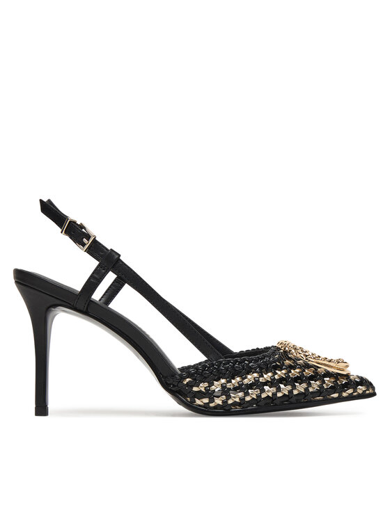 Just Cavalli Pantofi cu toc subțire 80RA3S14 ZSE38 Negru