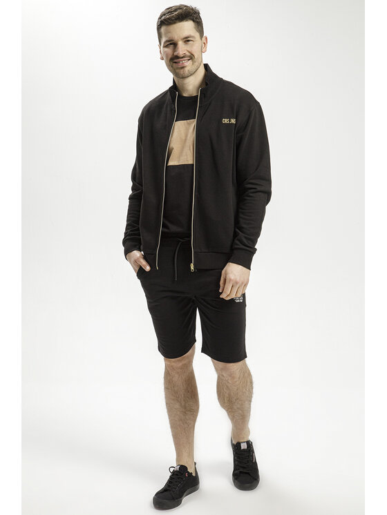 Cross Jeans Cross Jeans Szorty sportowe 49060-020 Czarny Regular Fit