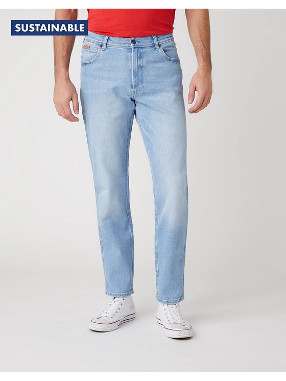 Wrangler Jeansy TEXAS TAPER Niebieski Slim Fit | Modivo.pl
