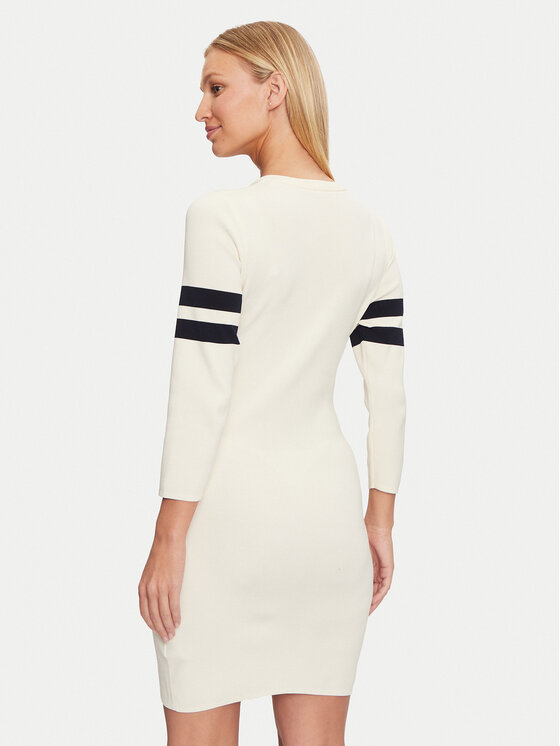 Guess Guess Rochie tricotată V4BK05 ZZ04U Écru Regular Fit
