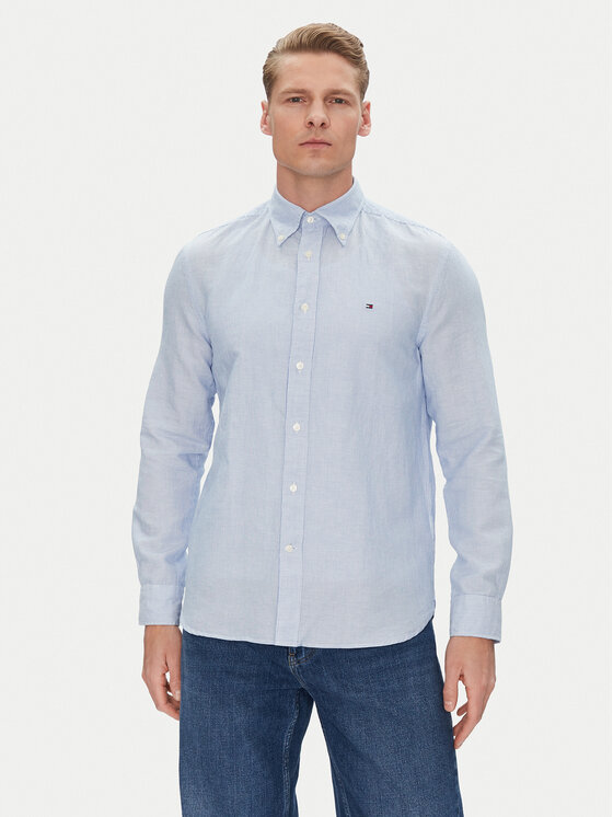 Tommy Hilfiger Košeľa MW0MW40704 Modrá Regular Fit