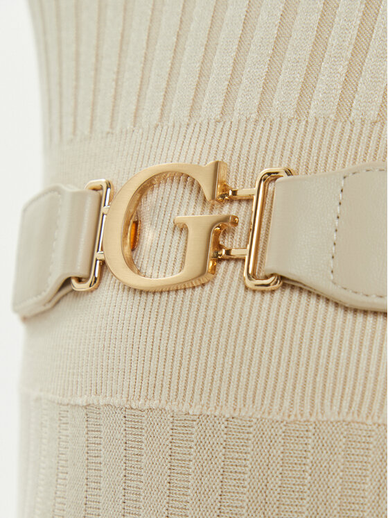 Guess Guess Kötött ruha W2BK29 Z2YJ2 Ekru Regular Fit