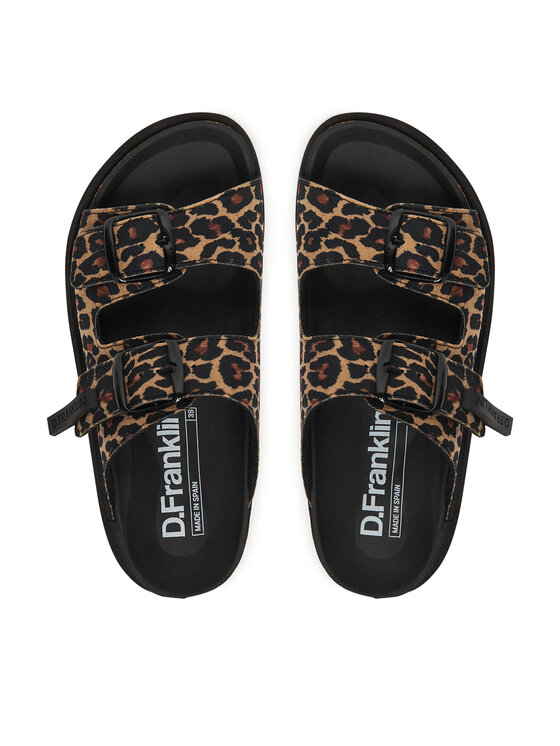 D.Franklin D.Franklin Pantoletten DFSH407011 Braun