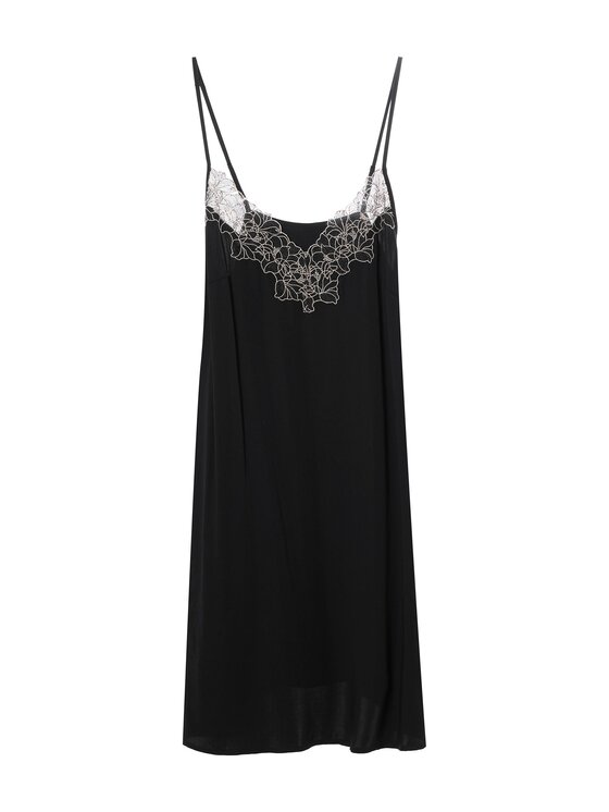 Esotiq Esotiq Koszula nocna 44099 Czarny Regular Fit