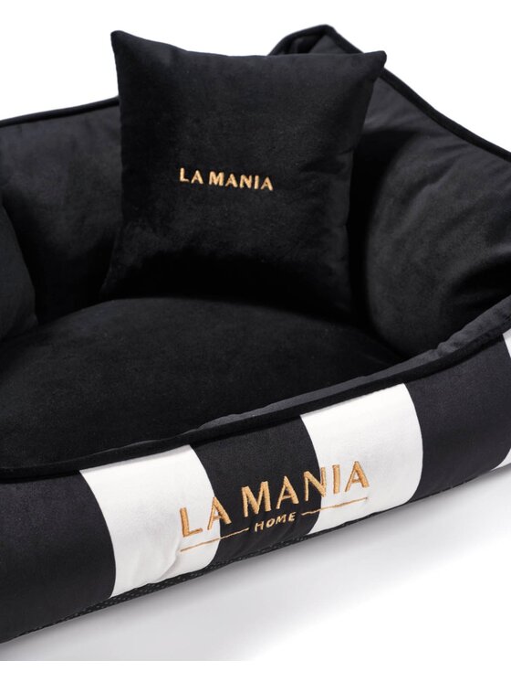 La Mania La Mania Legowisko Stripes Czarny