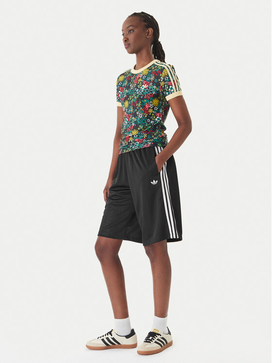 adidas adidas Szorty sportowe 3-Stripes Jaquard KD2911 Czarny Loose Fit