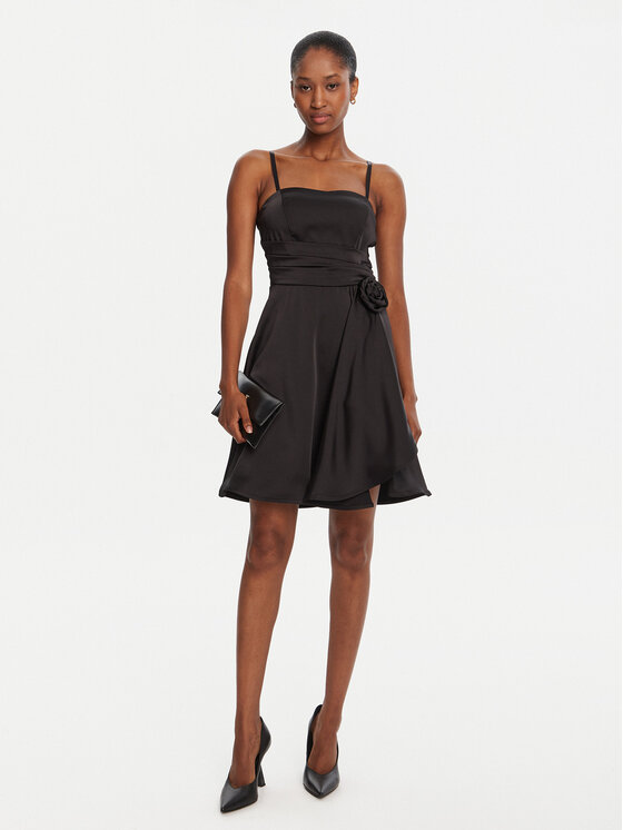 Rinascimento Rinascimento Kokteilikleit CFC0125219003 Must Slim Fit