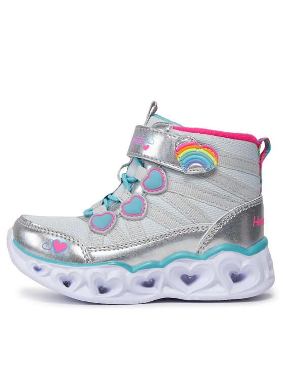 Skechers cheap bambino argento