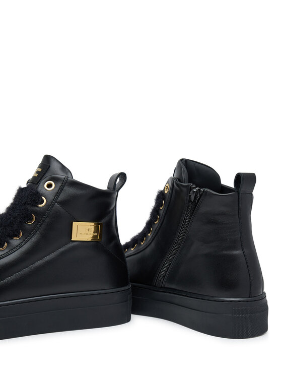 Elisabetta Franchi Elisabetta Franchi Polokozačky High Top Lace Up F4-A9E-0362-1251930 D Černá
