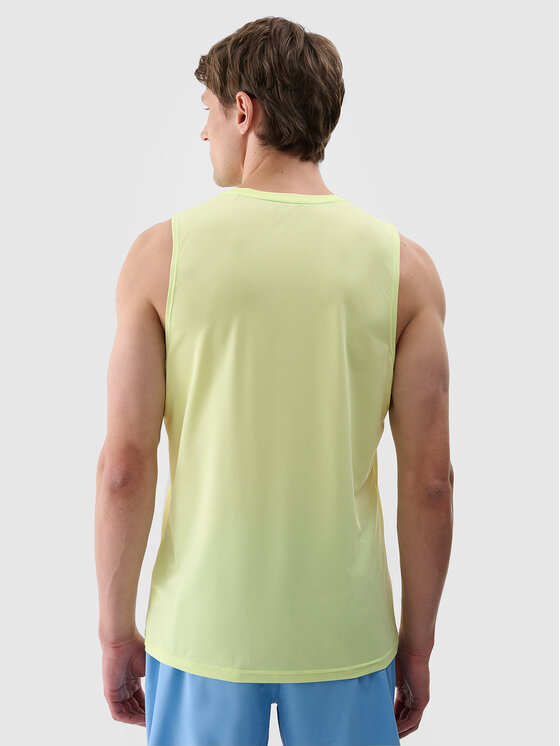 4F 4F Tank top BASIC+ Zielony Regular Fit
