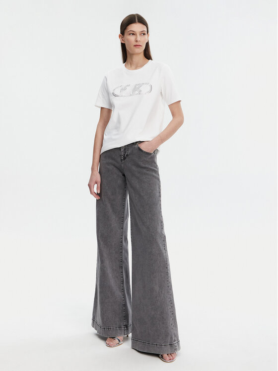 MICHAEL Michael Kors MICHAEL Michael Kors T-krekls MS551SC2ZU Balts Regular Fit