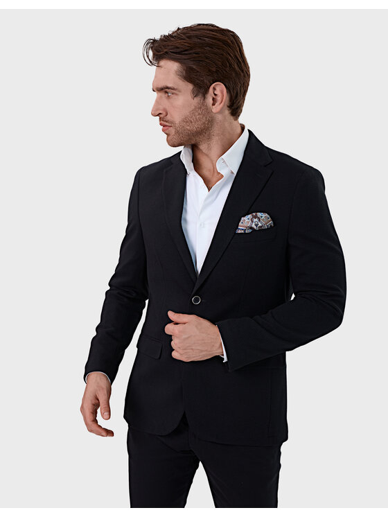 Evenemen Evenemen Marynarka Tuscan Czarny Slim Fit