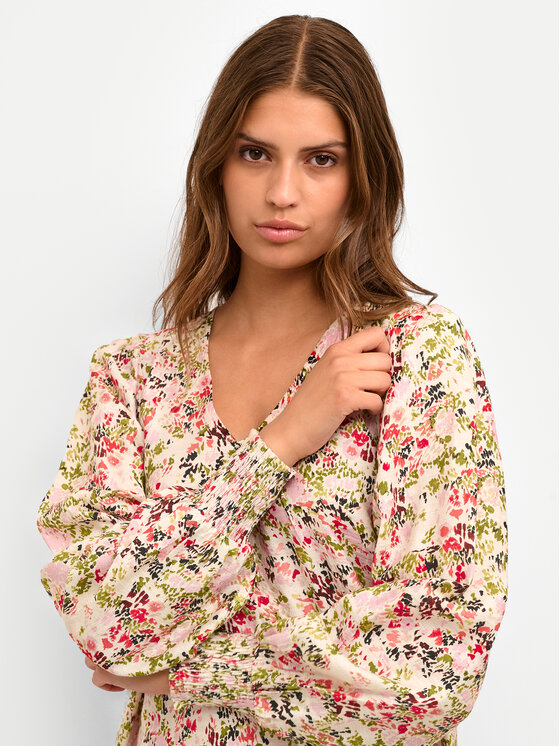 Kaffe Kaffe Sukienka letnia Johanna 10508335 Różowy Regular Fit