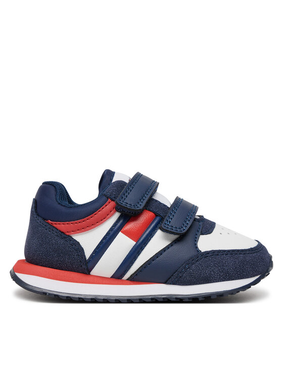 Tommy Hilfiger Superge Flag Low Cut Velcro Sneaker T1B9-33661-1269 Mornarsko Modra