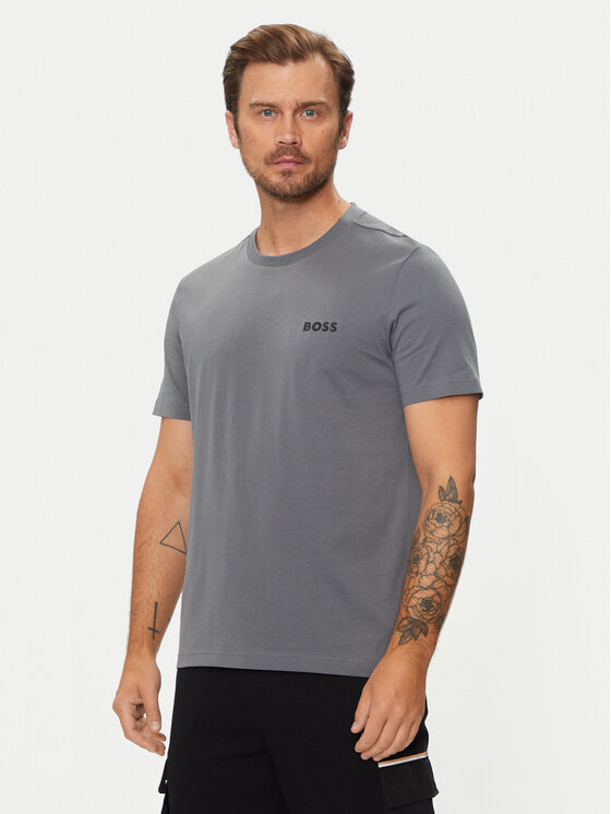 Boss T-krekls 50515620 Pelēks Regular Fit