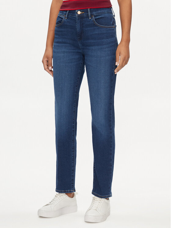 Wrangler Džínsy 112351051 Modrá Straight Fit