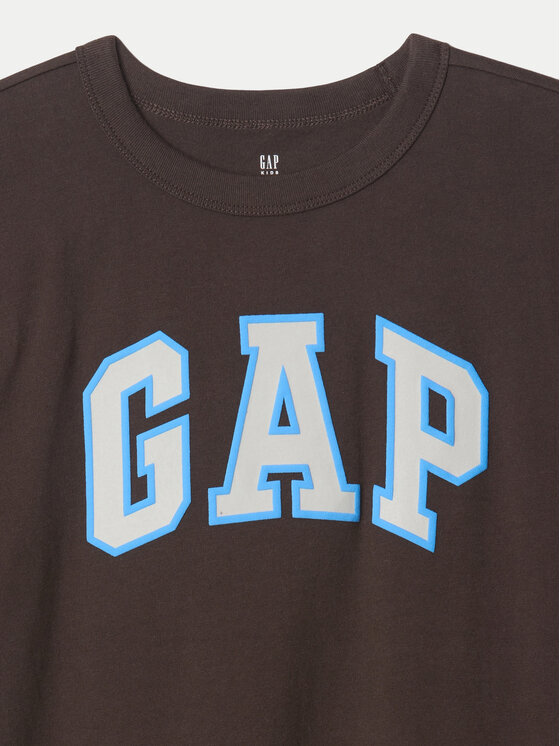 Gap Gap T-Shirt 605364 Brązowy Regular Fit