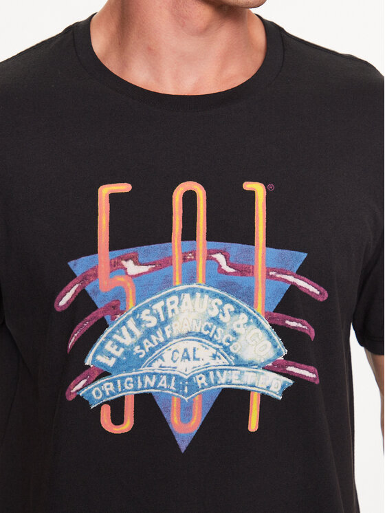Levi's® Levi's® Тишърт 501 Logo 22491-1424 Черен Standard Fit