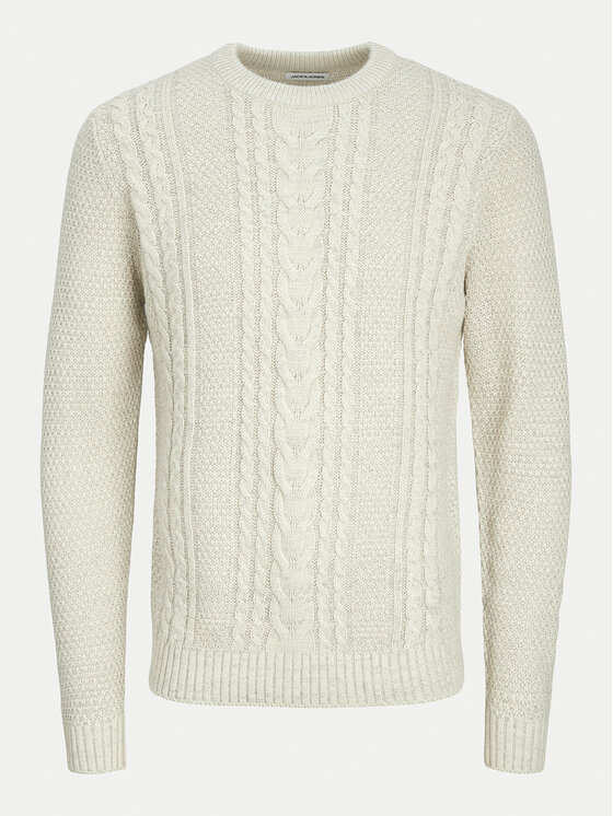 Jack&Jones Jack&Jones Megztinis Craig 12258480 Écru Regular Fit