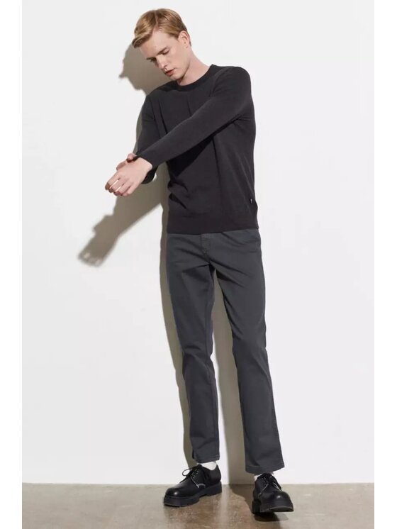 Wrangler Wrangler Maglione CREW KNIT Nero Regular Fit