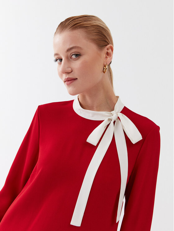 Red Valentino Red Valentino Haljina za svaki dan 2R3VAGR5 Crvena Regular Fit