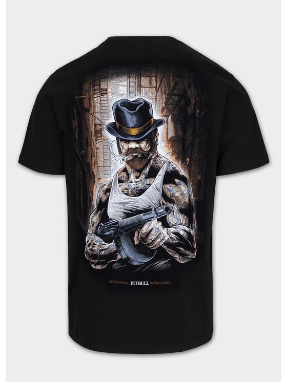 PITBULL PITBULL T-Shirt HATTER Czarny Regular Fit