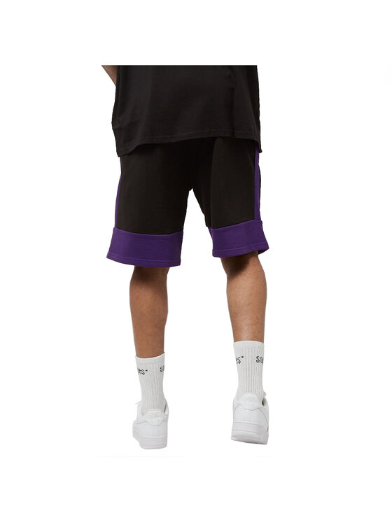 New Era New Era Pantaloncini sportivi New Era NBA Colour Block Short Lakers Nero Relaxed Fit