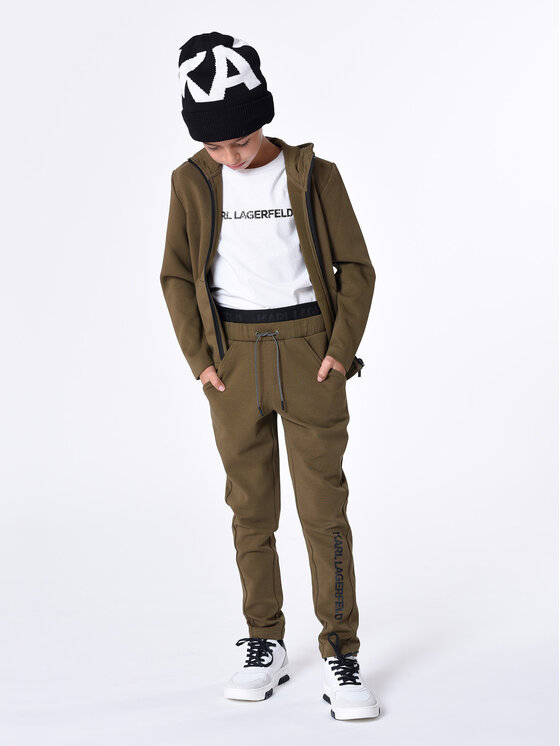 Karl Lagerfeld Kids Karl Lagerfeld Kids Jogginghose Z24164 S Khakifarben Regular Fit