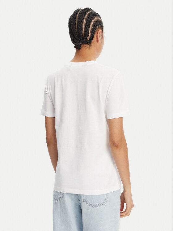 Just Cavalli Just Cavalli T-Shirt 78PAHE13 Bílá Regular Fit