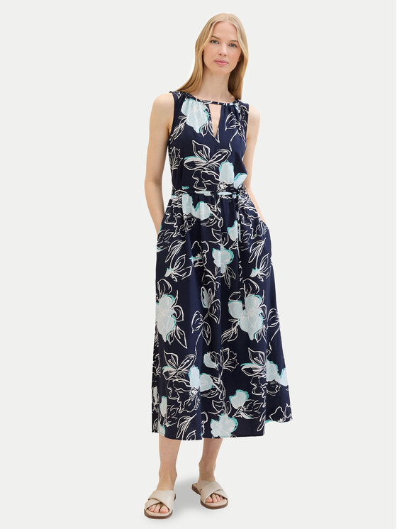Tom Tailor Tom Tailor Nyári ruha 1041530 Sötétkék Regular Fit