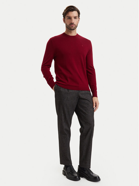 Calvin Klein Calvin Klein Kampsun LV04LB305G Tumepunane Regular Fit